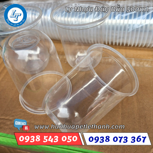 ly nhựa đáy bầu 500ml 1 ly nhựa đáy bầu 500ml 1