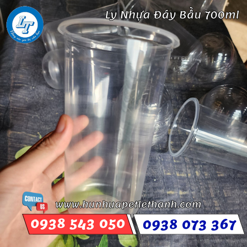 ly nhựa đáy bầu 700ml 1 ly nhựa đáy bầu 700ml 1
