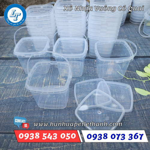 Xô Nhựa đựng trà sữa vuông 2 Xô Nhựa đựng trà sữa vuông 2