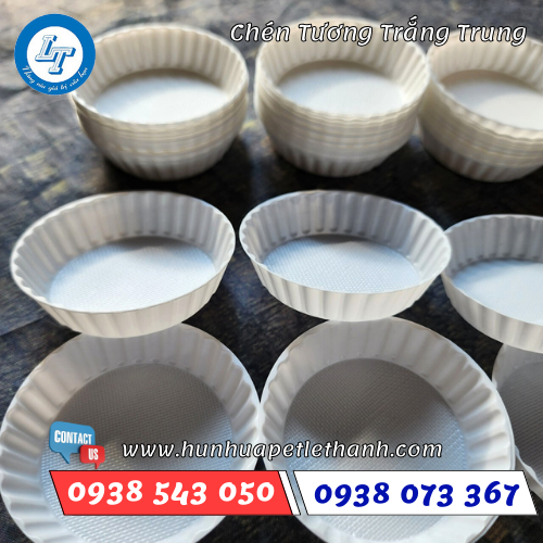 chén nhựa trắng trung chén nhựa trắng trung