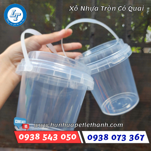 xô nhựa mini có quai uống trà sữa 3 xô nhựa mini có quai uống trà sữa 3