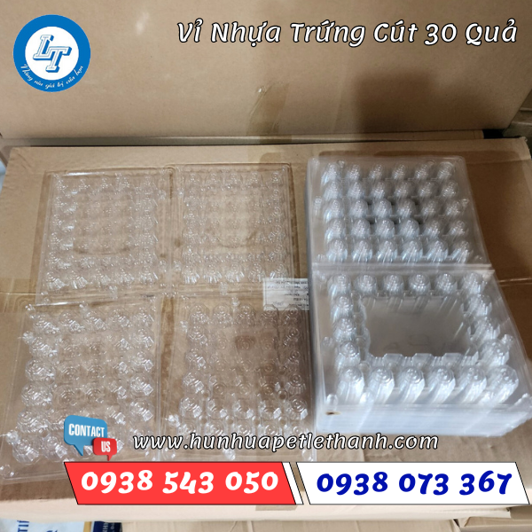 vỉ nhựa đựng trứng cút loại 30 quả 3
