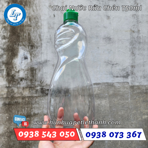 Chai nhựa đựng nước rửa chén 750ml 1 Chai nhựa đựng nước rửa chén 750ml 1