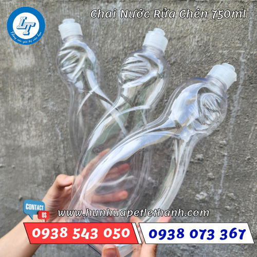 Chai nhựa đựng nước rửa chén 750ml 2 Chai nhựa đựng nước rửa chén 750ml 2