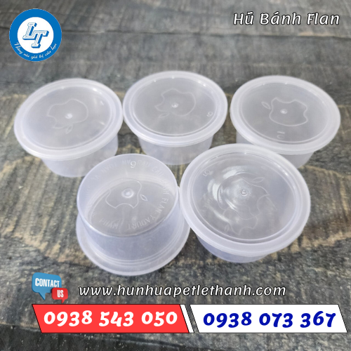 Hủ nhựa đựng bánh Flan 2 Hủ nhựa đựng bánh Flan 2