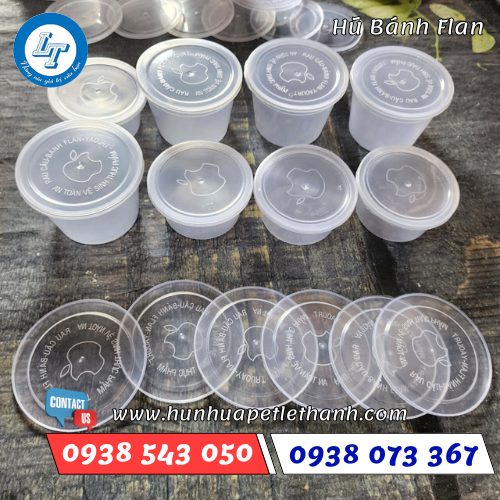 Hủ nhựa đựng bánh Flan 5 Hủ nhựa đựng bánh Flan 5