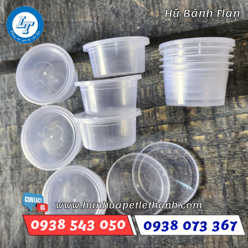 Hủ nhựa đựng bánh Flan 3 Hủ nhựa đựng bánh Flan 3