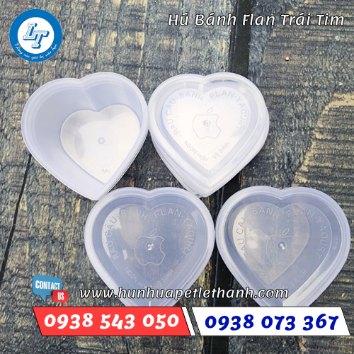 Hộp đựng bánh flan trái tim 5 Hộp đựng bánh flan trái tim 5