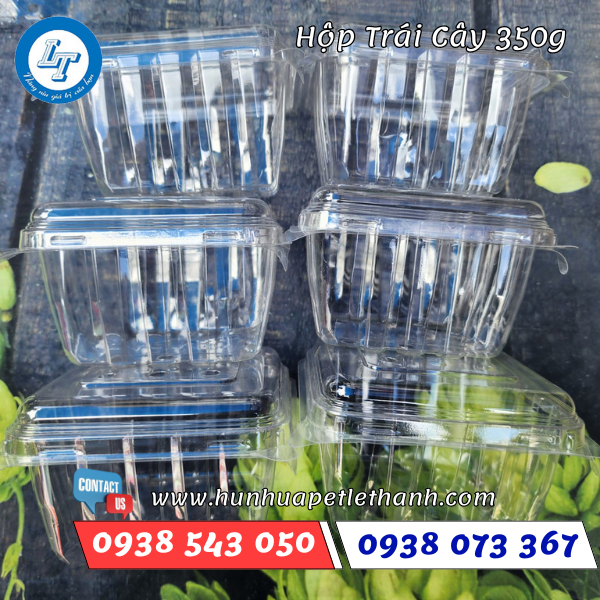 hộp nhựa trong đựng trái cây 250g 3 hộp nhựa trong đựng trái cây 250g 3