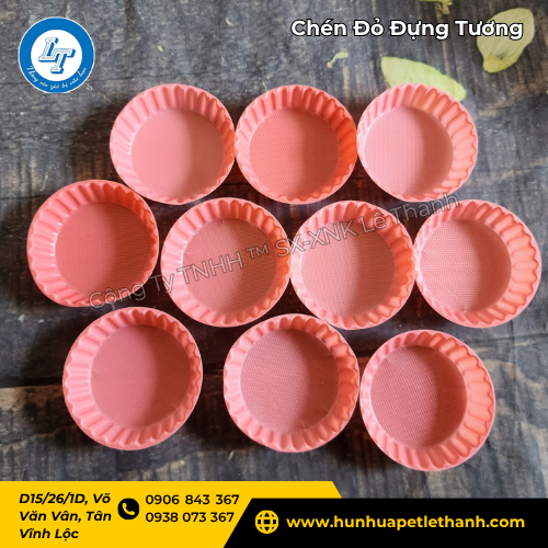 chén đỏ đựng tương giá sỉ dùng 1 lần tiện lợi 2 chén đỏ đựng tương giá sỉ dùng 1 lần tiện lợi 2