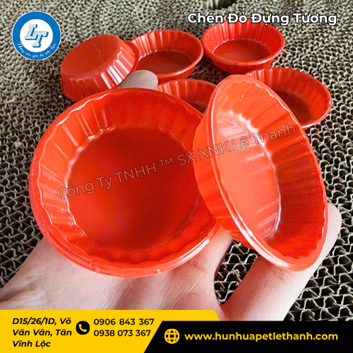 chén đỏ đựng tương giá sỉ dùng 1 lần tiện lợi 3 chén đỏ đựng tương giá sỉ dùng 1 lần tiện lợi 3