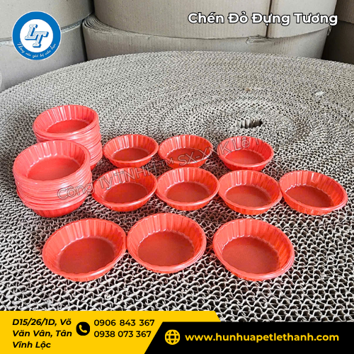 chén đỏ đựng tương giá sỉ dùng 1 lần tiện lợi 5 chén đỏ đựng tương giá sỉ dùng 1 lần tiện lợi 5