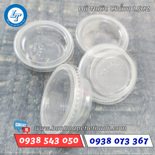 Hũ nước chấm nắp rời dùng 1 lần 3 Hũ nước chấm nắp rời dùng 1 lần 3