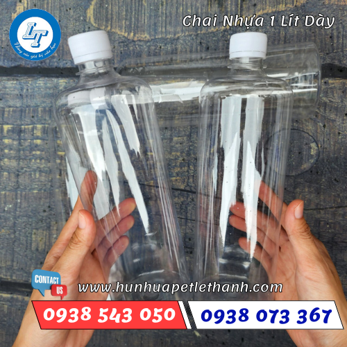 Chai nhựa tròn 1 lít dày 2 Chai nhựa tròn 1 lít dày 2