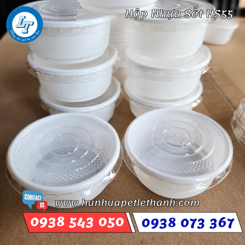 Hũ nhựa đựng sốt HS55 4 Hũ nhựa đựng sốt HS55 4