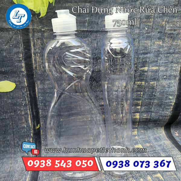 Chai nhựa đựng nước rửa chén 750ml Chai nhựa đựng nước rửa chén 750ml