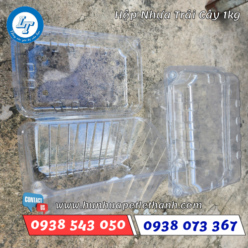 hộp nhựa trong đựng trái cây 1kg 2 hộp nhựa trong đựng trái cây 1kg 2