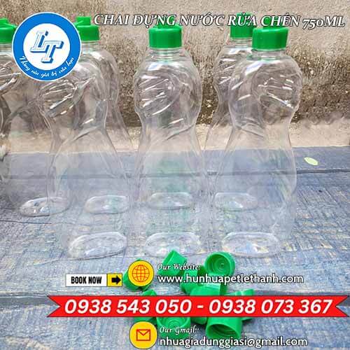 cơ sở thương mại chai đựng nước rửa chén 750ml nắp xanh 5 cơ sở thương mại chai đựng nước rửa chén 750ml nắp xanh 5