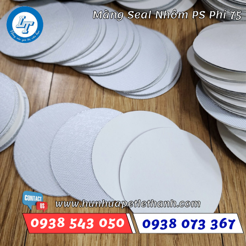 Màng seal nhôm dán hũ thuỷ tinh PS carton Màng seal nhôm dán hũ thuỷ tinh PS carton