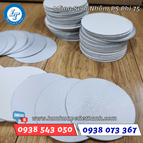 Màng seal nhôm dán hũ thuỷ tinh PS carton 2 Màng seal nhôm dán hũ thuỷ tinh PS carton 2