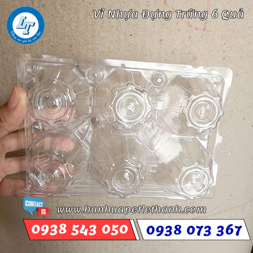 Vỉ nhựa trong đựng trứng gà 6 quả giá rẻ 1 Vỉ nhựa trong đựng trứng gà 6 quả giá rẻ 1