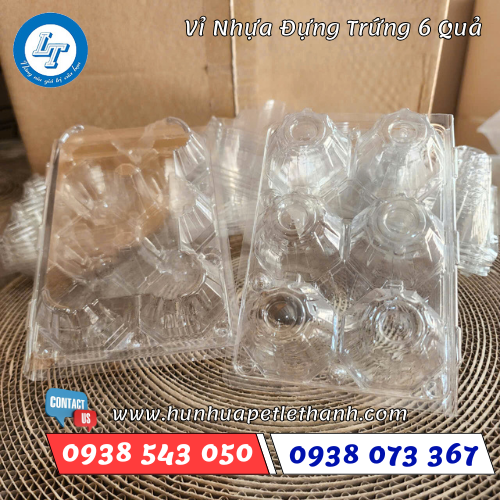 Vỉ nhựa trong đựng trứng gà 6 quả giá rẻ 2 Vỉ nhựa trong đựng trứng gà 6 quả giá rẻ 2