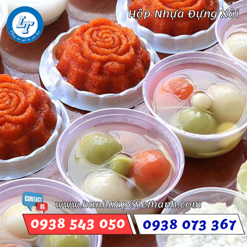 Hộp nhựa đáy bằng có nắp đựng xôi 1 Hộp nhựa đáy bằng có nắp đựng xôi 1