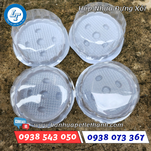 Hộp nhựa đáy bằng có nắp đựng xôi 3 Hộp nhựa đáy bằng có nắp đựng xôi 3