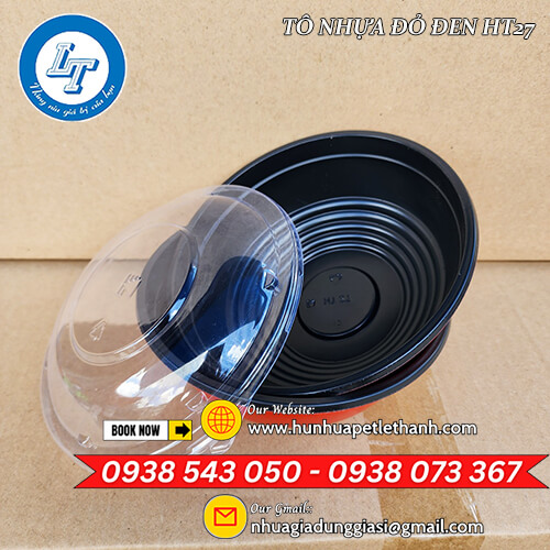 công ty bỏ sỉ thố nhựa đỏ đen nắp PET 2 công ty bỏ sỉ thố nhựa đỏ đen nắp PET 2