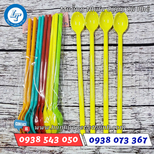 Muỗng nhựa cứng cà phê, sinh tố 1 Muỗng nhựa cứng cà phê, sinh tố 1