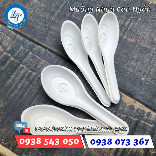 muỗng nhựa cán ngắn 3 muỗng nhựa cán ngắn 3