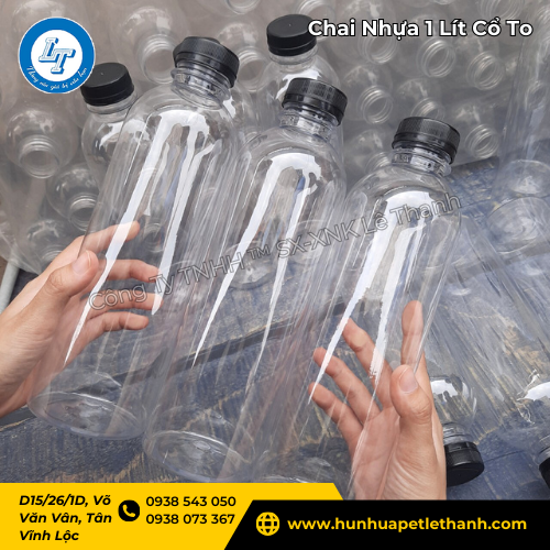 chai nhựa 1 lít cổ to giao sỉ siêu nhanh, giá rẻ như xưởng 4 chai nhựa 1 lít cổ to giao sỉ siêu nhanh, giá rẻ như xưởng 4