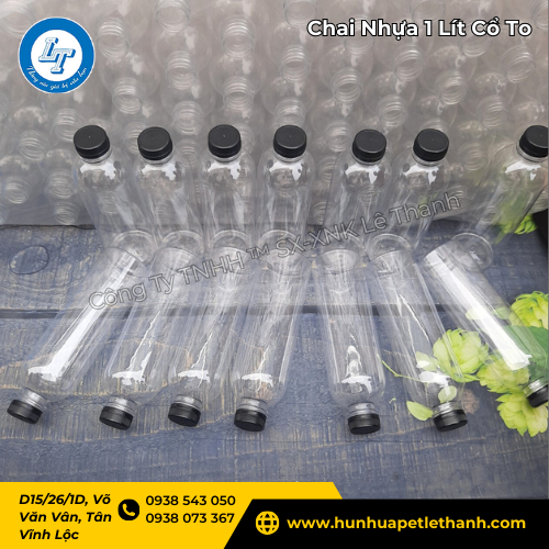 chai nhựa 1 lít cổ to giao sỉ siêu nhanh, giá rẻ như xưởng 5 chai nhựa 1 lít cổ to giao sỉ siêu nhanh, giá rẻ như xưởng 5