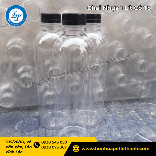 chai nhựa 1 lít cổ to giao sỉ siêu nhanh, giá rẻ như xưởng 2 chai nhựa 1 lít cổ to giao sỉ siêu nhanh, giá rẻ như xưởng 2