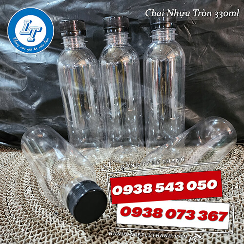 chai nhựa PET tròn 330ml chai nhựa PET tròn 330ml