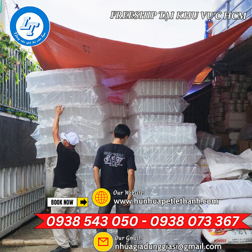 kho sỉ rẻ chai nhựa vuông 330ml miệng rộng có ren kho sỉ rẻ chai nhựa vuông 330ml miệng rộng có ren