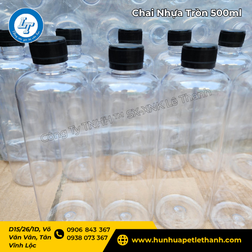 chai nhựa 500ml mẫu tròn đẹp giá rẻ dễ mua 5 chai nhựa 500ml mẫu tròn đẹp giá rẻ dễ mua 5