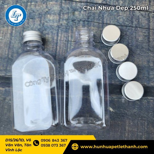 chai nhựa dẹp 250ml giảm giá rẻ sốc cho đơn hàng lớn 4 chai nhựa dẹp 250ml giảm giá rẻ sốc cho đơn hàng lớn 4