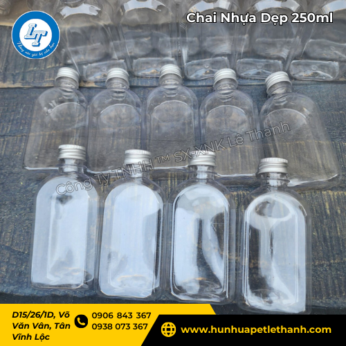 chai nhựa dẹp 250ml giảm giá rẻ sốc cho đơn hàng lớn 3 chai nhựa dẹp 250ml giảm giá rẻ sốc cho đơn hàng lớn 3