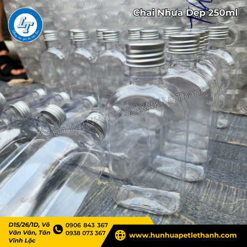 chai nhựa dẹp 250ml giảm giá rẻ sốc cho đơn hàng lớn 5 chai nhựa dẹp 250ml giảm giá rẻ sốc cho đơn hàng lớn 5