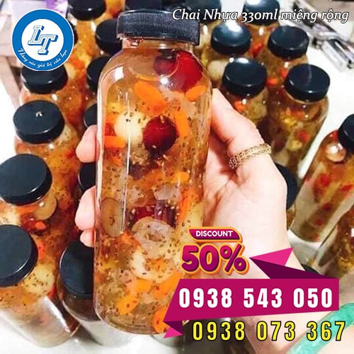 chai nhựa PET đựng chè dưỡng nhan giá sỉ chai nhựa PET đựng chè dưỡng nhan giá sỉ