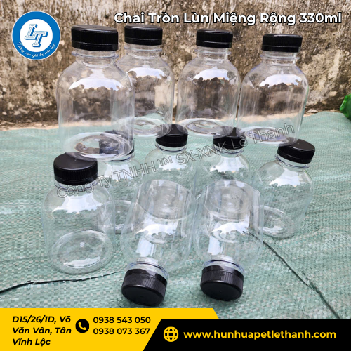 xả kho chai tròn lùn 330ml miệng rộng bán sỉ giá rẻ sốc 5 xả kho chai tròn lùn 330ml miệng rộng bán sỉ giá rẻ sốc 5