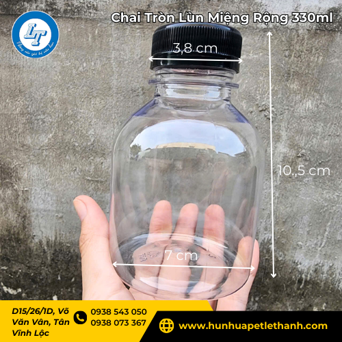xả kho chai tròn lùn 330ml miệng rộng bán sỉ giá rẻ sốc 2 xả kho chai tròn lùn 330ml miệng rộng bán sỉ giá rẻ sốc 2
