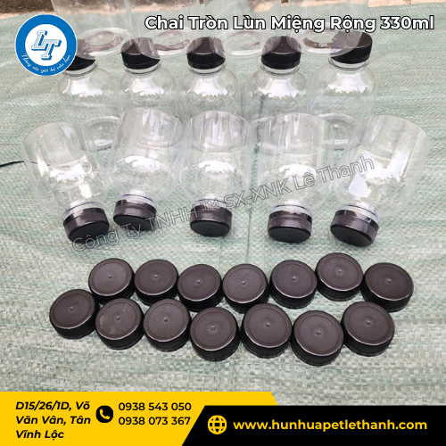 xả kho chai tròn lùn 330ml miệng rộng bán sỉ giá rẻ sốc 1 xả kho chai tròn lùn 330ml miệng rộng bán sỉ giá rẻ sốc 1