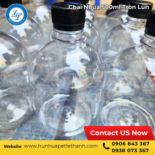 kho sỉ chai nhựa 500ml dáng tròn lùn giá tốt 1 kho sỉ chai nhựa 500ml dáng tròn lùn giá tốt 1