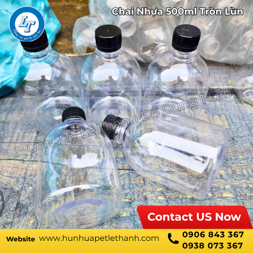 kho sỉ chai nhựa 500ml dáng tròn lùn giá tốt 2 kho sỉ chai nhựa 500ml dáng tròn lùn giá tốt 2