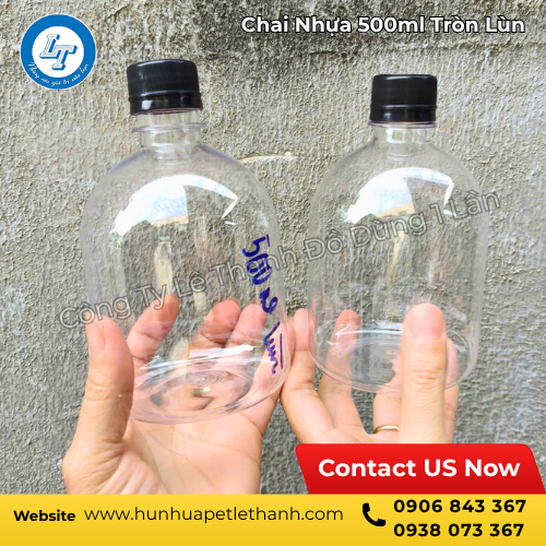 kho sỉ chai nhựa 500ml dáng tròn lùn giá tốt 3 kho sỉ chai nhựa 500ml dáng tròn lùn giá tốt 3