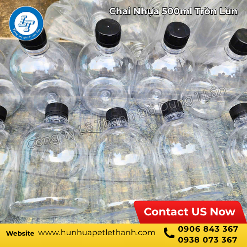 kho sỉ chai nhựa 500ml dáng tròn lùn giá tốt 4 kho sỉ chai nhựa 500ml dáng tròn lùn giá tốt 4