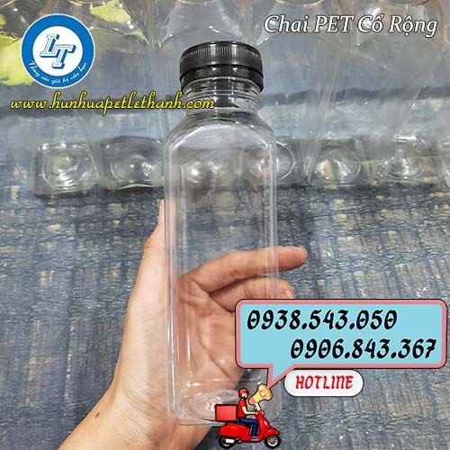 >>chai PET vuộng miệng rộng 330ml<< >>chai PET vuộng miệng rộng 330ml<<