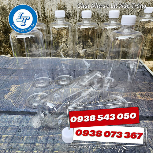 chai nhựa tròn 1 lít nắp trắng báo giá rẻ 5 chai nhựa tròn 1 lít nắp trắng báo giá rẻ 5